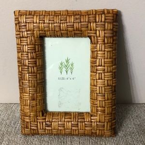 VINTAGE Bamboo frame Size 4”x6”